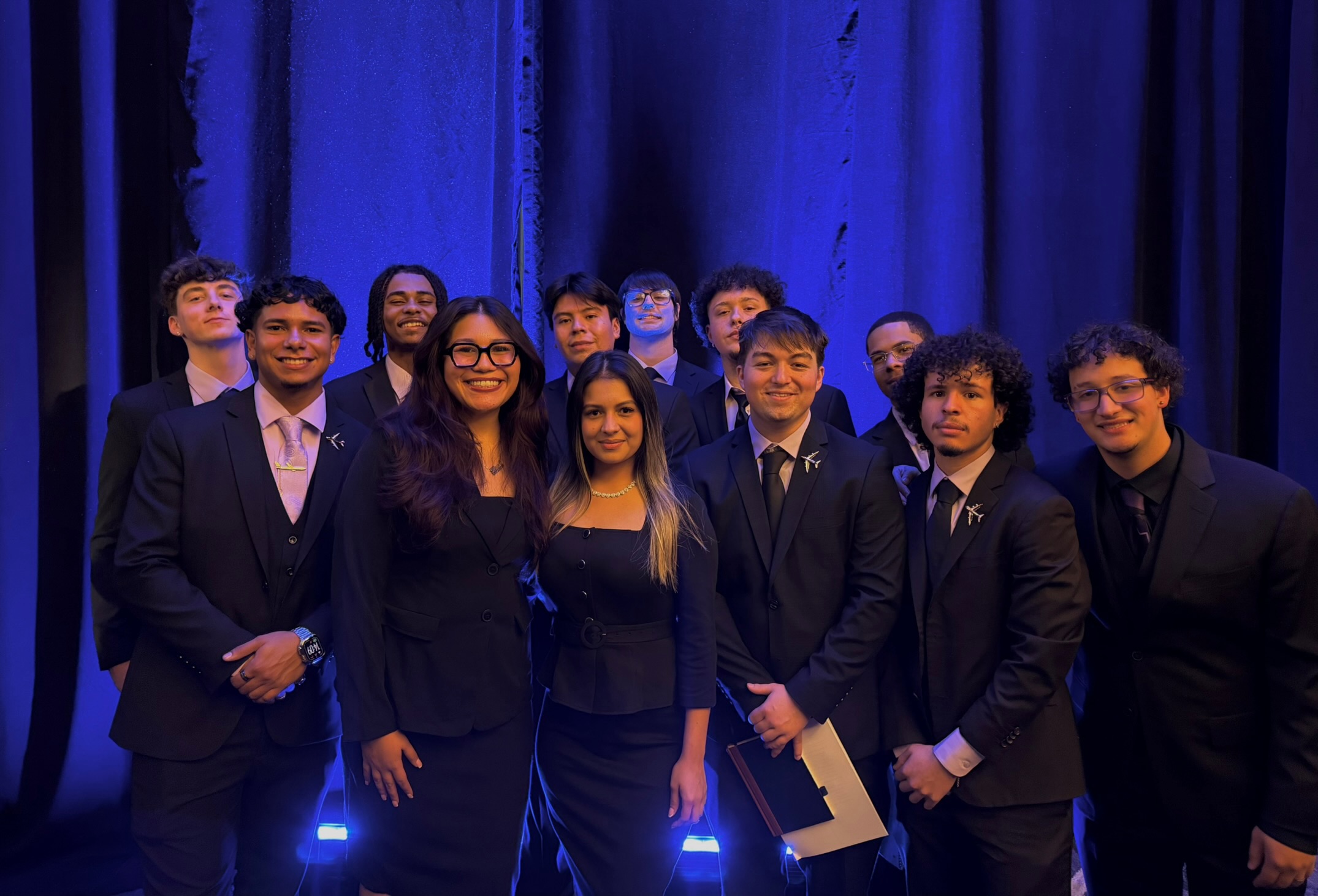 Skyline Consulting team on stage at an awards ceremony